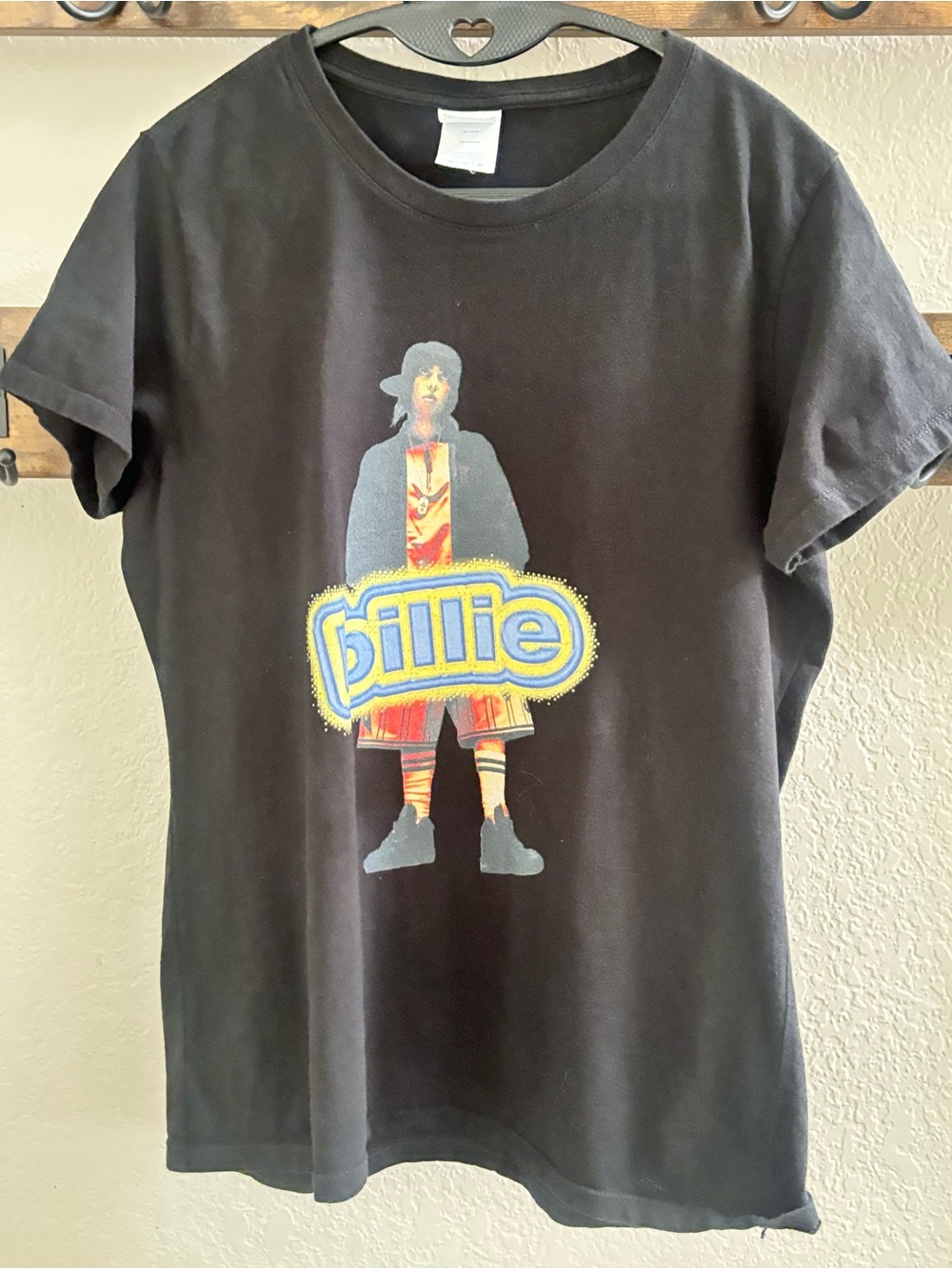 Billie Graphic Black Kids T-Shirt Small